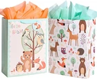 16.5" Extra Large Gift Bags For Baby Shower With Tissue PAPER(2 Pack, Hello New. Price: $15.04.
