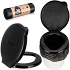 Glenmal Gallon Bucket Toilet Seat Bout 14.57 X 13.19 1.06 Inches, Black New. Price: $33.11.