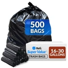 Reli. 16-25 Gallon Trash Bags Black Count (pack Of 500), New. Price: $65.58.