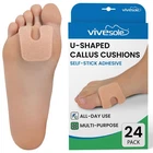Vivesole U-shaped Callus Cushions For Feet (pack 24 Count Of 1), Beige New. Price: $11.94.