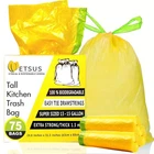 13 Gallon Biodegradable Trash Bags With Drawstrings, 75 Count Plant Based, Co... New. Price: $39.48.