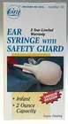 Cara Ear Syringe Infant Adult Safety Guard Latex Free Unique Design White 2OZ New. Price: $10.90.