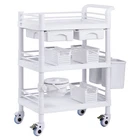 Vevor 3 Tiers Lab Carts, Utility With Trays & 4 Silent Wheels, Mobile New. Price: $197.50.