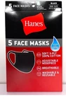 5 Pack Hanes Face Masks - Black Cotton Reusable Buy 1 Get Free !!!!!!! New. Price: $6.75.