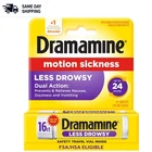 Travel-ready Motion Sickness Tablets Less Drowsy Relief For Adults, 16 Count New. Price: $11.99.