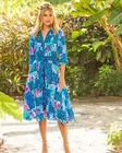 $448 New Pulitzer Mira Midi Shirt Dress Multi Pop Up Lillys Party Patch. Price: $318.00.