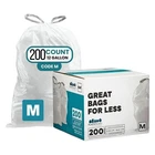 Plasticplace Custom Fit Trash Bags Compatible 200 Count (pack Of 1), White New. Price: $70.25.