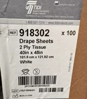 Tidi 918302 White Drape Sheets Ply Tissue 40IN X 48IN Lot 0F 100 New. Price: $39.99.