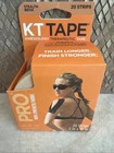 Kt Tape Kinesiology Pro 20 10" Pre-cut Strips Jet Black Free Shipping New. Price: $17.88.