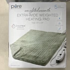 Pure Enrichment Weighted Warmth, Extra-wide Heating Pad (new). Price: $34.49.