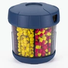 Mossime Supplement Organizer With Extra Large 7 Compartments, Tpu Soft Blue New. Price: $24.64.