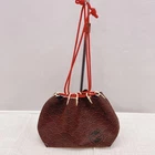 Indenya Crane & Ginkgo Drawstring Bag Black/red Used. Price: $171.99.