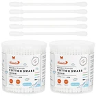 Spiral Slim Swabs Organic Paper Stick 400PCS Lint Free Gentle Care White New. Price: $10.50.