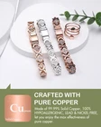 Feraco Pure Copper Bracelet & Ring Set For Women - Ultra Strong Magnetic Therapy New. Price: $72.39.