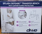 Drive Medical Splash Defense Transfer Bench For Bathtub (retail Price $149) New. Price: $110.00.