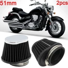 For Honda Shadow Spirit VT750C2 2X 51MM Black Air Intake Filter Cleaner Pod New. Price: $26.47.