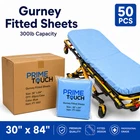 50 Pcs Disposable Fitted Stretcher Gurney Sheets 30"X84" Medical Transportation New. Price: $64.99.
