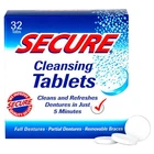 Secure Denture Cleansing Tablets 32 Tabs New. Price: $11.75.