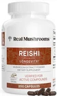 Real Mushrooms Reishi Capsules Organic Red Extract 200 Vegan New. Price: $172.10.