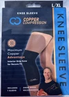 New Copper Compression Knee Sleeve L/xl- Comfortable, Stabilize Stressed Joint. Price: $15.99.