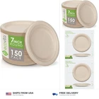 Ecovita 100% Compostable Paper Plates 7 In. 150 Disposable Fri... New. Price: $53.10.