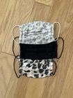 Women Kitsch Face Masks (set Of 3: Solid Black, Light Leopard, & Dark Leopard) Pre-owned. Price: $10.00.