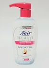 Nair Sensitive Formula Shower Power Hair Remover Coconut Oil & Vitamin 12.6OZ New. Price: $13.99.