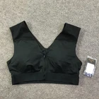 Tommie Copper Support Sports Bra Womens Large Black Front Zip Compression Mesh Pre-owned. Price: $24.99.
