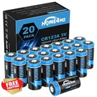 HOME4ME CR123A 3V Lithium Batteries 20 Pack New. Price: $66.99.