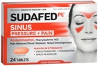 Sudafed Pe Sinus Pressure + Pain Tablets 24 Ea New. Price: $9.73.
