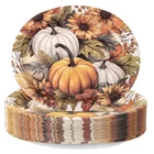 Paper Plates 10 X 12 Heavy Duty Disposable Thanksgiving Pumpkin New. Price: $59.99.