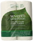Seventh Generation Paper Towels Regular Roll, 140 Sheets, 2 Rolls, White New. Price: $15.88.