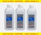 3 Pack Swan Isopropyl Rubbing Alcohol 70% 16 Fl. Oz. - Total Bottles New. Price: $19.98.