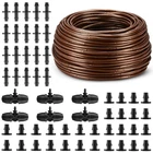Nuanchu 328 Ft 1/4 Inch Drip Irrigation Tubing Hose With 6" Emitter Spacing W... New. Price: $75.76.