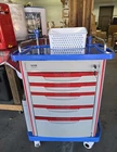 Vevor 5 Tier Lab Cart - Mobile Medical With Drawers, Iv Pole, Back Board New. Price: $315.00.