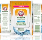 Arm & Hammer Deodorant Towelettes 6 Pack 180 Count Clear Water Travel Wipes New. Price: $25.00.