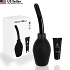 Raneu Enema Bulb Kit With Lube Anal Douche Superior 2 Piece Set, Black New. Price: $15.63.