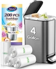 Teivio Small Trash 4 GALLON200COUNTS Garbage Bags,bathroom Can Bin New. Price: $10.79.