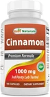 Best Naturals Cinnamon 1000 Mg With Chromium 200 Mcg 180 Capsules New. Price: $17.99.