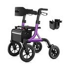 Walkers For Seniors, Rollator With Seat, 12" Big Rubber Wheels All Ter... New. Price: $231.82.