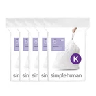 Simplehuman Code 100 Count Custom Fit Liners, (pack Of 1), White New. Price: $42.99.