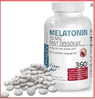 Melatonin 10MG Fast Dissolve Tablets - Sleep Aid, 360 Cherry Flavored New. Price: $20.97.