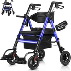 Strollaid Walkers Seniors Rollator W/ Seat 10" Big Wheels UP450LBS S9310 New. Price: $199.00.