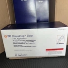 4X Box Of 25 Bd 930400 Chloraprep Clear 3ML Applicators, Exp 2028 New. Price: $275.00.