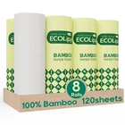 Ecolipak Bamboo Paper Towels - Standard (8.5" X 5.5", 4.5" Dia.), White New. Price: $39.61.