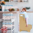 Bateso Wooden Kids Step Stool With Handles, Non-slip Mats, Potty Training New. Price: $133.99.