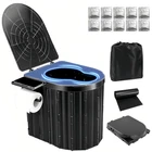 Portable Camping Toilet For Adults With Urine Gel & Medium, Black 1 New. Price: $60.73.