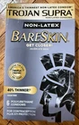 Trojan Supra Non-latex Bareskin Lubricated Condoms, 6 Ct Brand New Exp 01/07/27. Price: $13.99.