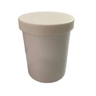 Berry 8 Oz Plastic Ointment Jars White With Caps New Never Used. Price: $6.00.