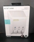 The Dispenser Iii 3 Chamber Shower Wall Shampoo Soap Vtg Better Living Products New. Price: $29.98.